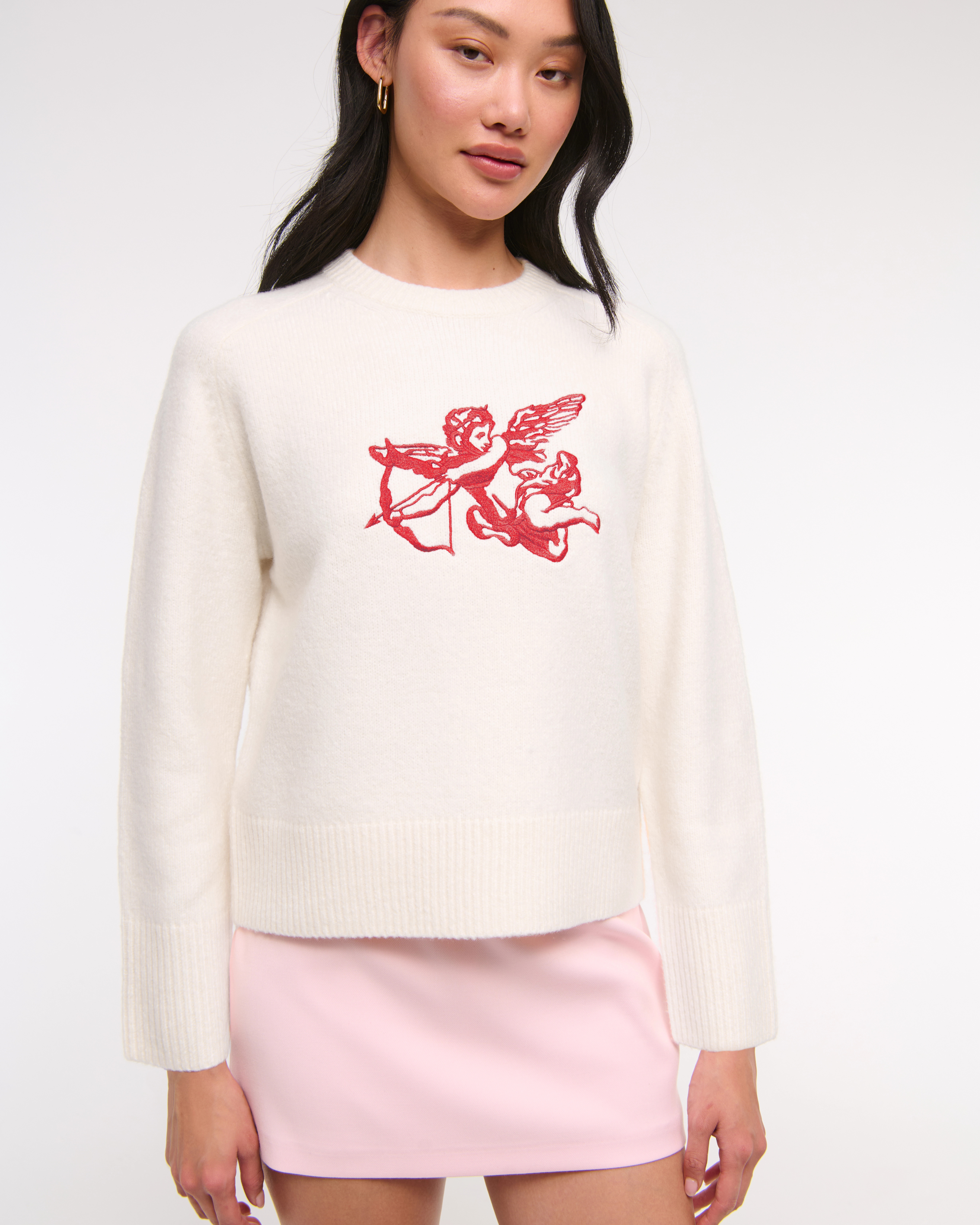 The A&F Madeline Cupid Crew Sweater | Abercrombie & Fitch (US)
