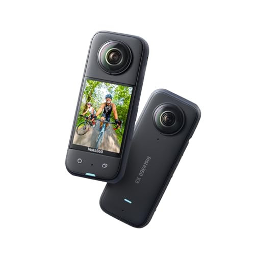 Insta360 X3 - Waterproof 360 Action Camera with 1/2" 48MP Sensors, 5.7K 360 Active HDR Video, 72MP 360 Photo, 4K Single-Lens, 60fps Me Mode, Stabilization, 2.29" Touchscreen, AI Editing, Live Stream | Amazon (US)