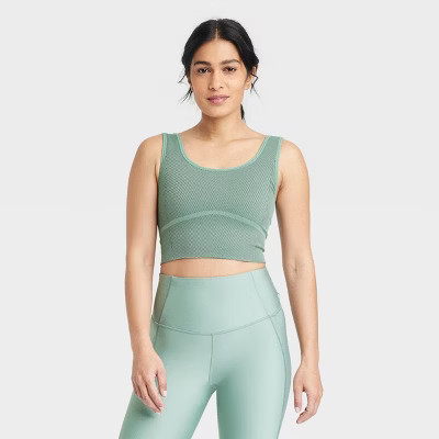 Women's Seamless Cropped Tank Top - All In Motion™ | Target