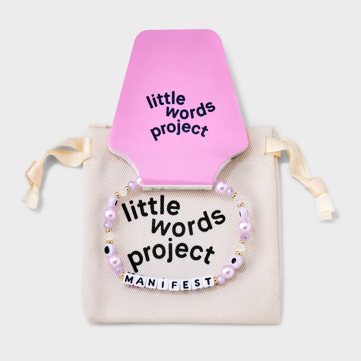 Little Words Project Manifest Beaded Bracelet - Purple | Target