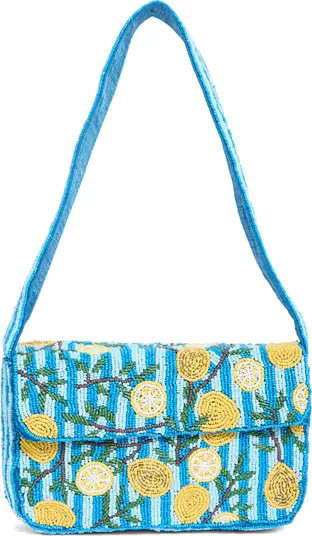 Collection XIIX Beaded Striped Lemon Shoulder Bag | Nordstromrack | Nordstrom Rack