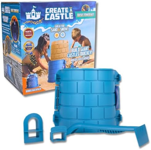 Create A Castle Sandcastle Kit as Seen on Shark Tank, 4 Piece Outdoor Beach Toy Set for Kids and ... | Amazon (US)