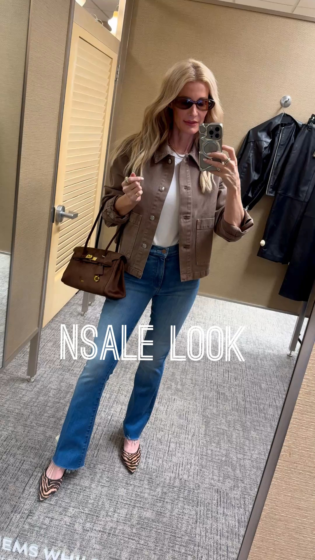 This entire look is part of the Nordstrom Anniversary Sale. ✨ I love this tan denim jacket by Madewell—it’s such a versatile fall staple. I paired it with these Mother high-rise baby flare jeans that are incredibly flattering, comfortable, and give the perfect subtle flare. I’m wearing an XS in the jacket and a 24 in the jeans

#LTKootd #LTKOver40 #LTKSaleAlert