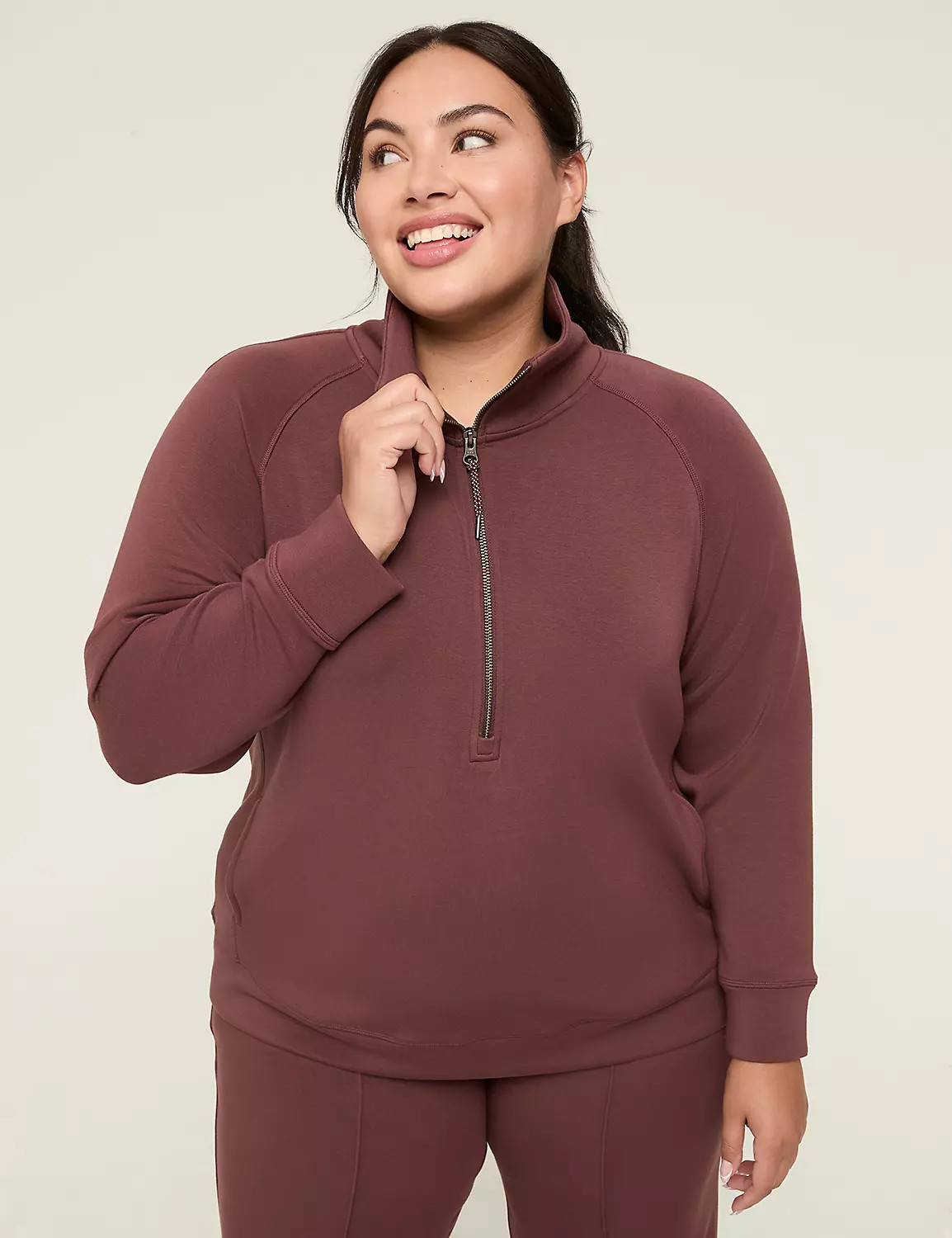 LIVI Journey Half-Zip Sweatshirt | Lane Bryant (US)