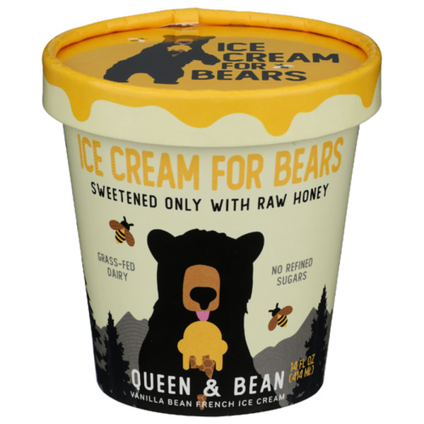 Ice Cream For Bears Queen & Bean Vanilla Bean French Ice Cream | Instacart