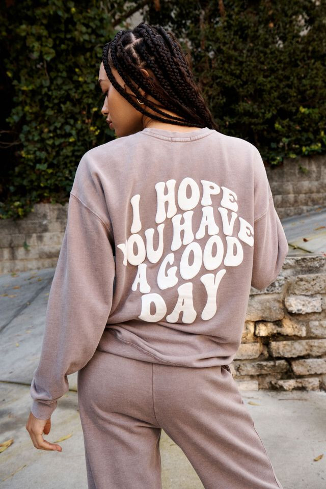 Oversized Crew Neck Sweatshirt | Garage Clothing