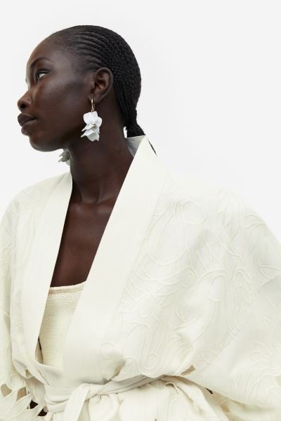 Oversized broderie anglaise jacket | H&M (US + CA)