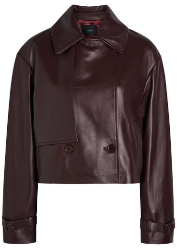Blaise cropped leather jacket | Harvey Nichols