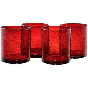 Artland Iris DOF Glass, Set of 4, 14 oz, Ruby | Amazon (US)