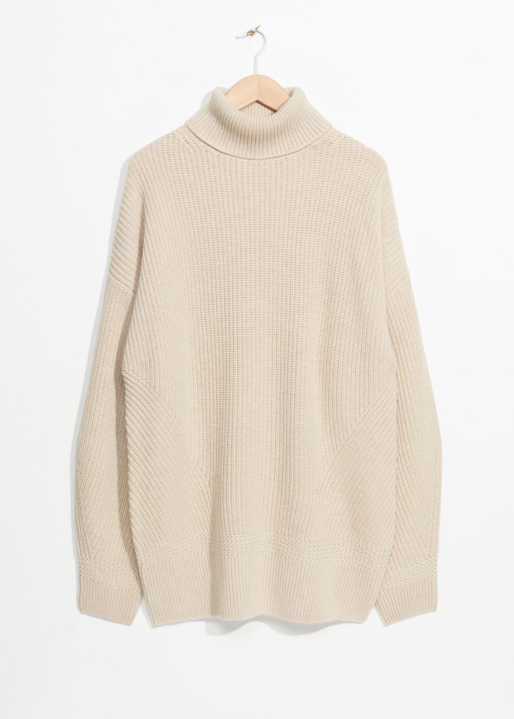 Wool Turtleneck Jumper - Beige | & Other Stories (EU + UK)