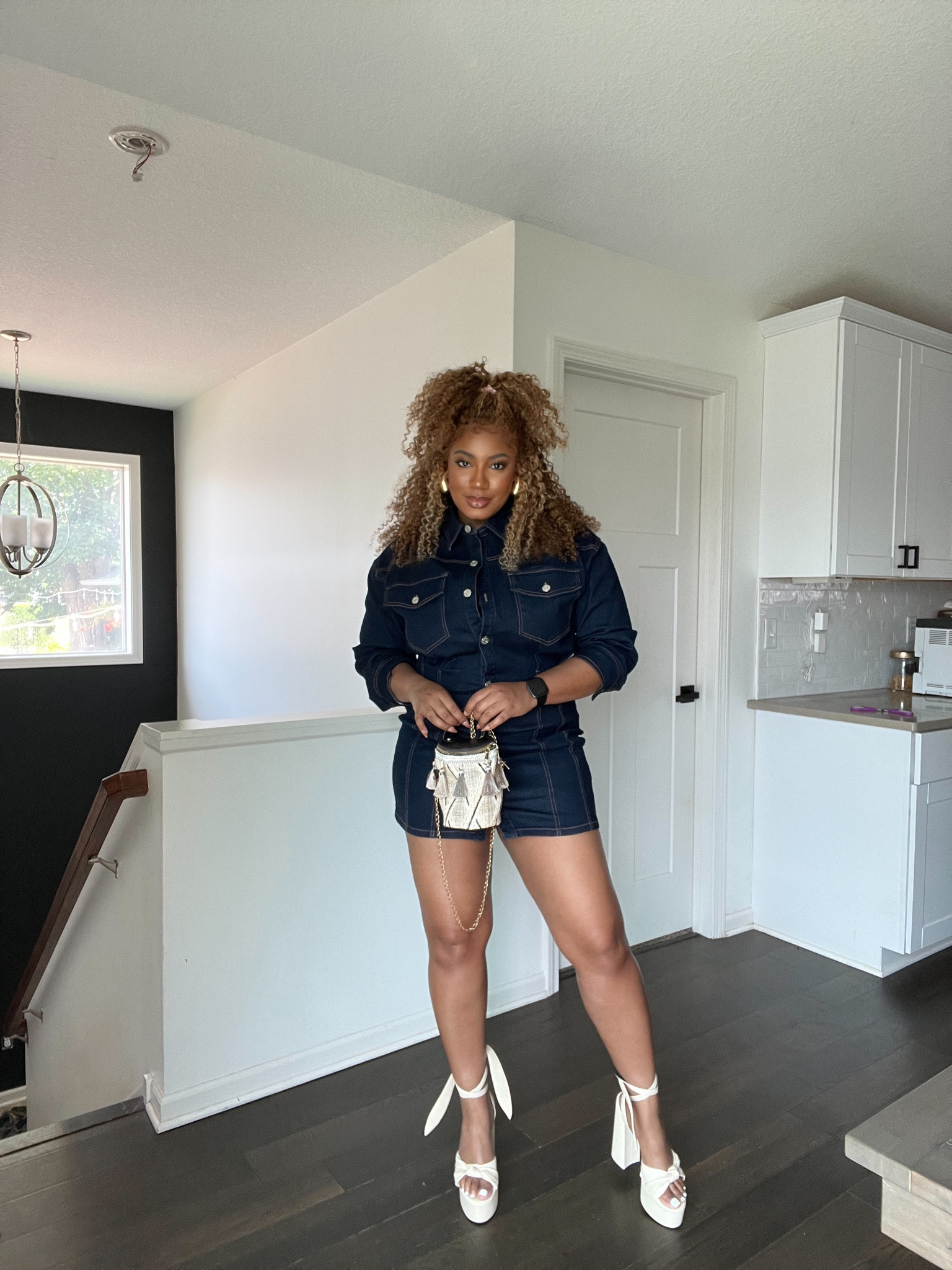 lioness giselle dress dark denim GISELLE DRESS - DARK DENIM