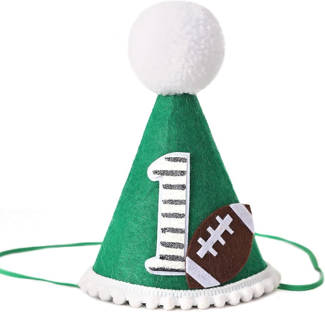 Football Birthday Hat - Football Party Theme Crown, First Year Birthday Outfit | Amazon (US)