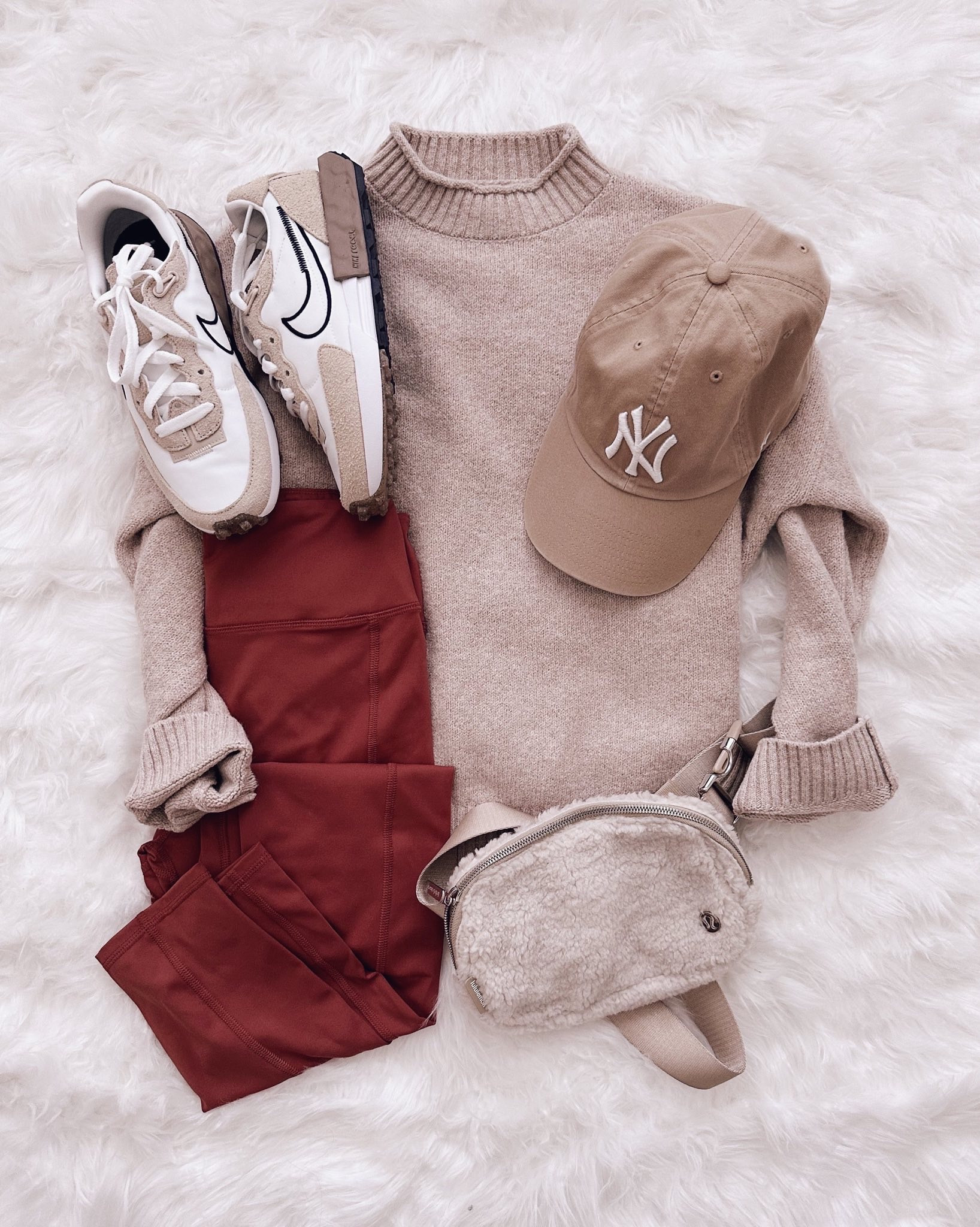 Beige tone NY baseball cap under $30 #LTKstyletip #LTKunder50