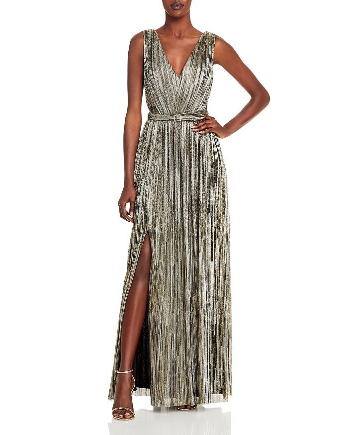 Shimmering Belted Gown | Bloomingdale's (US)