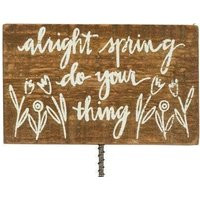 10"" Spring Garden Planter Pot Pick/stake-Spring Decor-Planter Decor-Yard Decor-Floral Arrangement-W | Etsy (US)