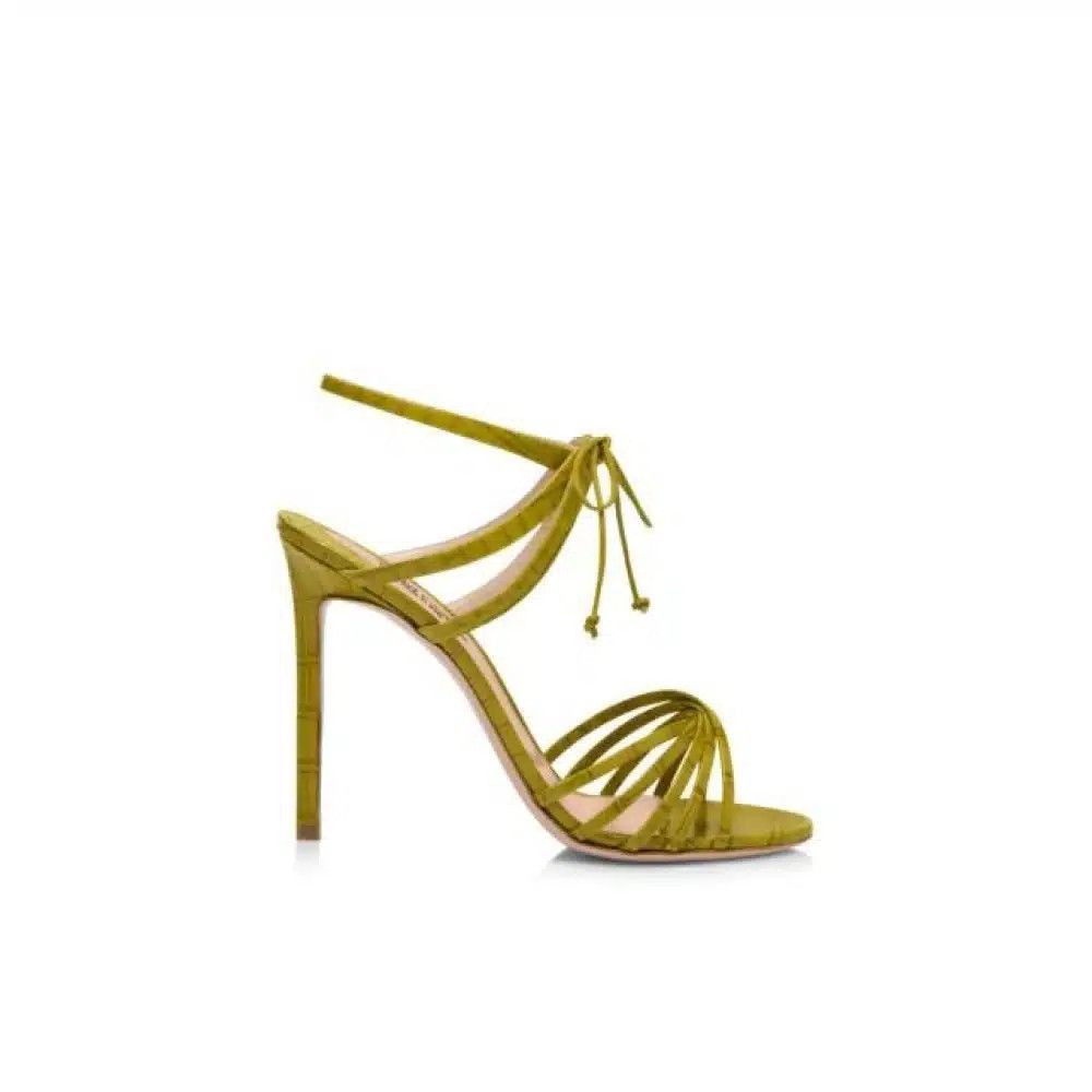 o1loc1c0425 W3496 Angelika Ankle Strap Sandals in Chartreuse | Grailed