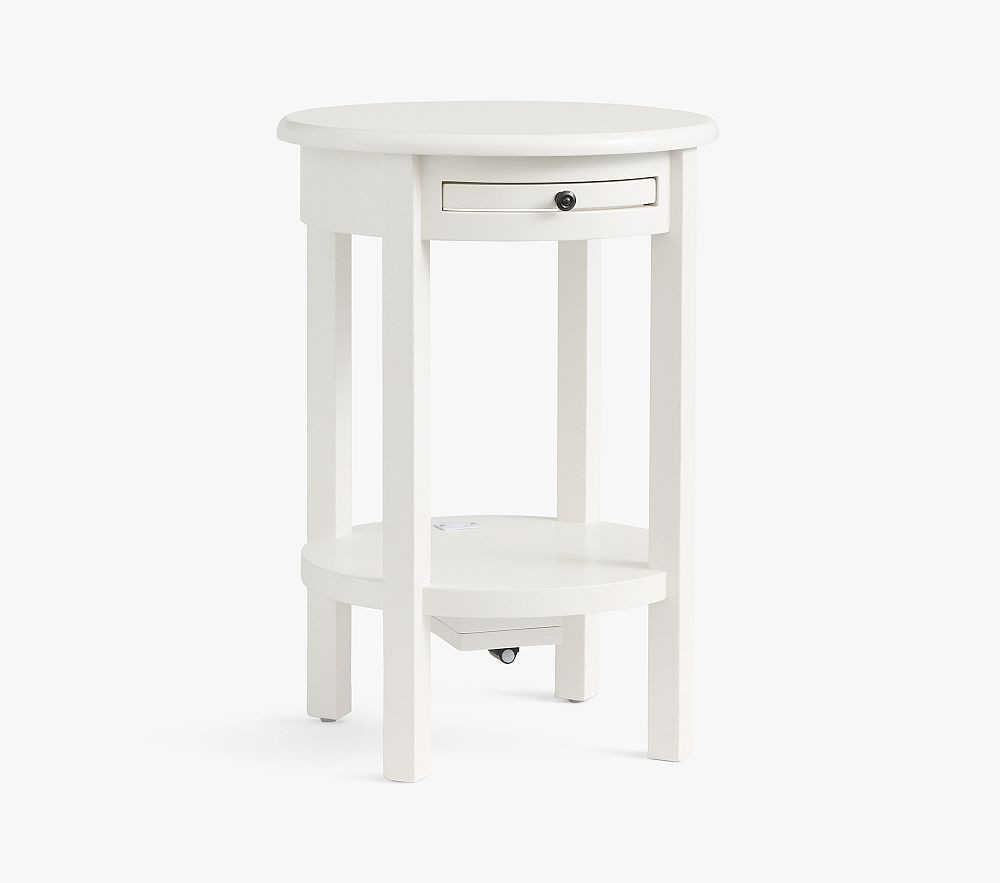 Kendall Side Table with Charging Station & Nightlight (16") | Pottery Barn Kids
