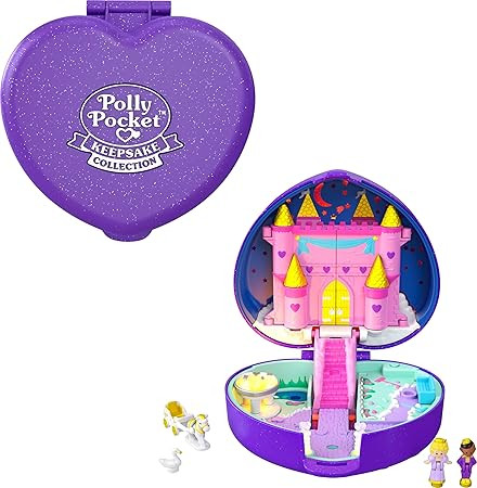 Polly Pocket Keepsake Collection Starlight Castle Compact, Enchanted Castle Theme, Special Box, P... | Amazon (US)