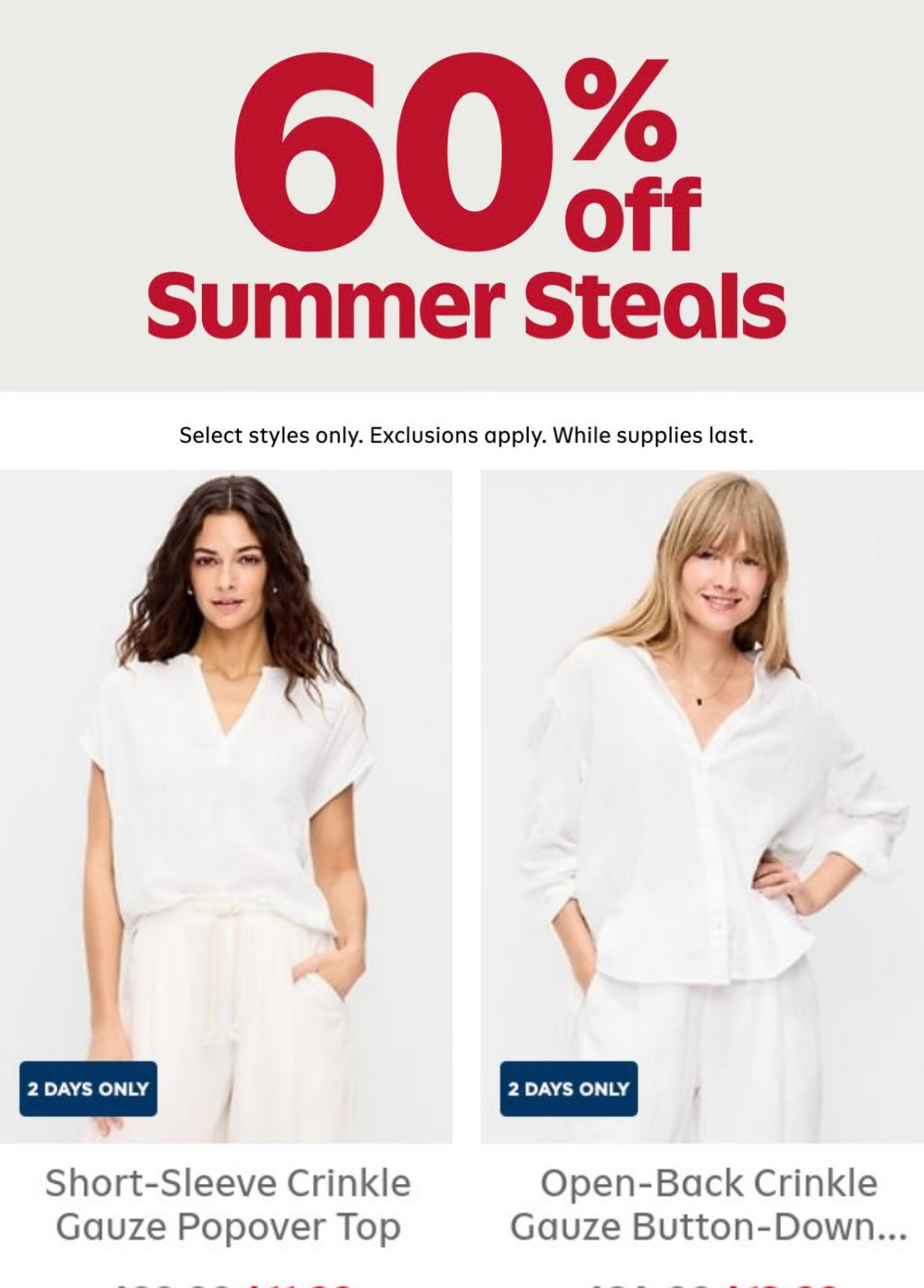 60% off summer outfits at Old Navy and I am stocking UP. Dresses, sets, linen, and all the easy, breathable pieces you need for this season at the best prices.

Shop all my Old Navy summer picks on my LTK.

#ShoppingWithPriiincesss #OldNavy #SummerSale #LTKDeals #LTKFashion #AffordableFashion #SummerStyle #OutfitInspo #VacationLooks #StyleFinds #ClosetRefresh #TrendyLooks #BudgetFriendlyFashion #AtlantaMom #Atlantamom #Atlantabloggers #Atlantablogger #AtlantaCreator #Atlantacontentcreators #Atlantacontentcreator

#LTKSaleAlert #LTKTravel #LTKSwim