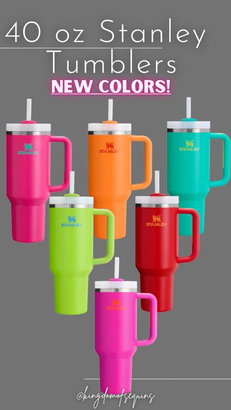 Stanley tumblers new summer colors 