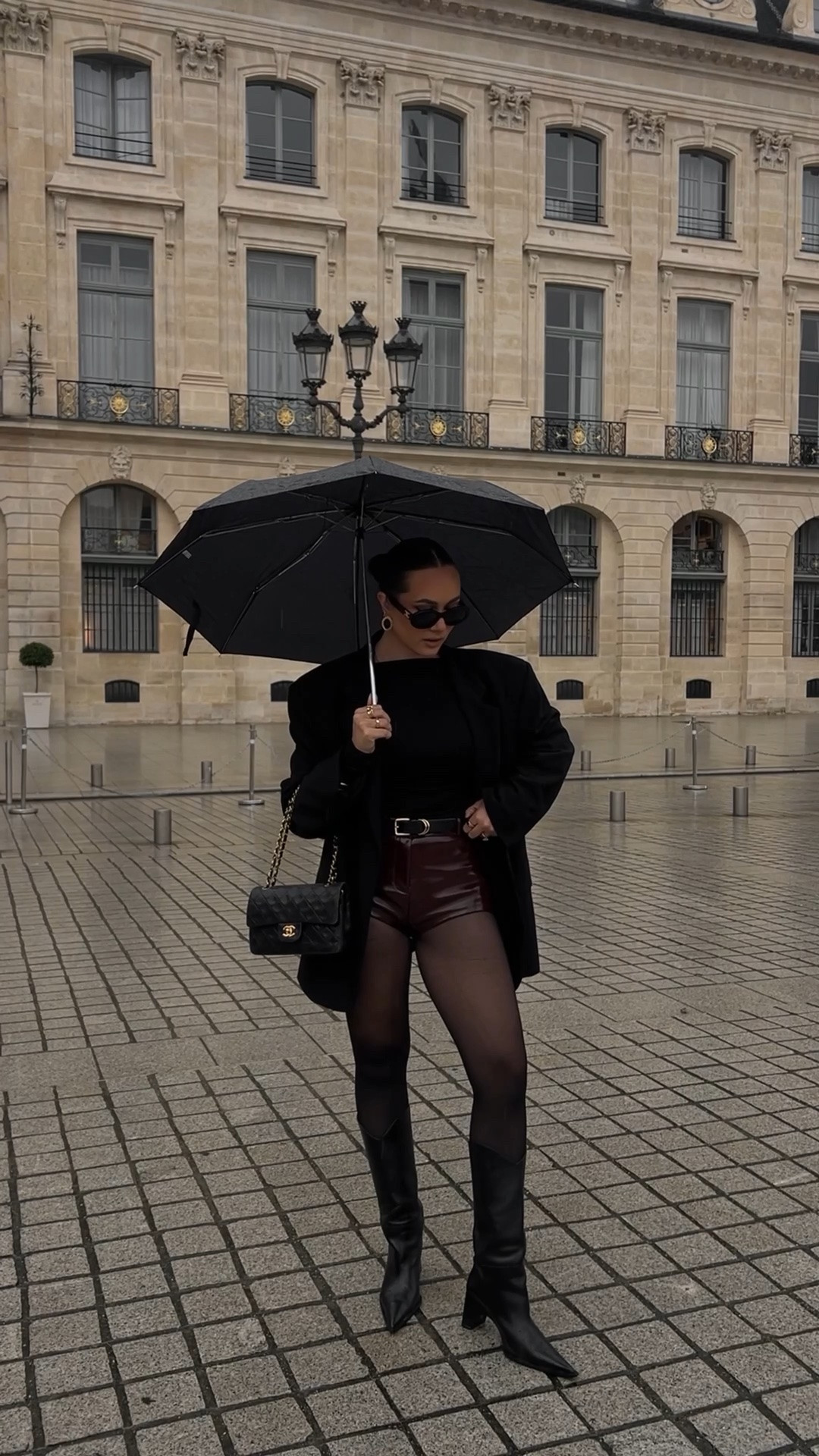 Chic burgundy hot shorts and blazer outfit for fall in Paris - loving anything burgundy this season!

#LTKootd #LTKSeasonal
