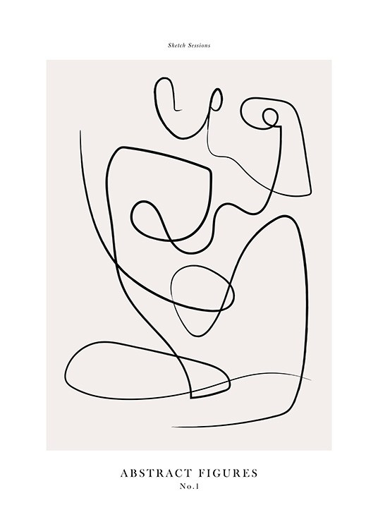 Abstract Figures No1 Print | Desenio