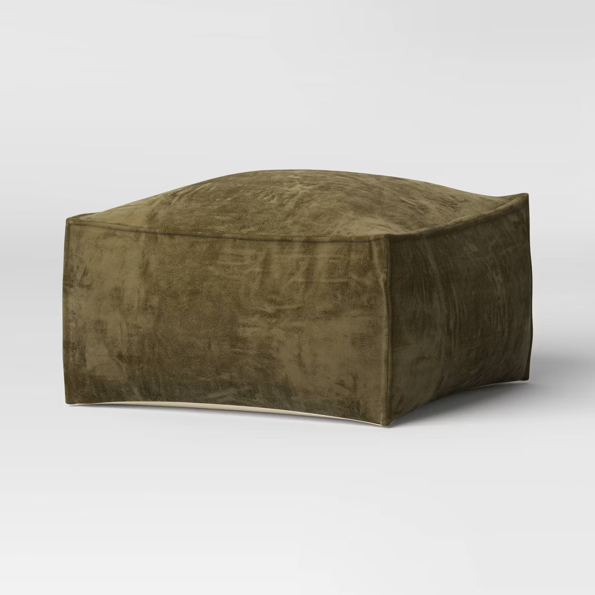 Costa Velvet Cocktail Pouf Olive Green - Threshold™ | Target