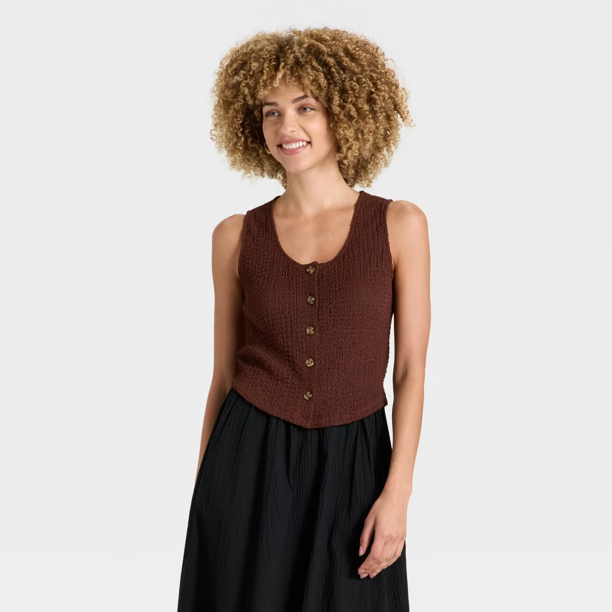 Women's Crinkle Vest - A New Day™ | Target
