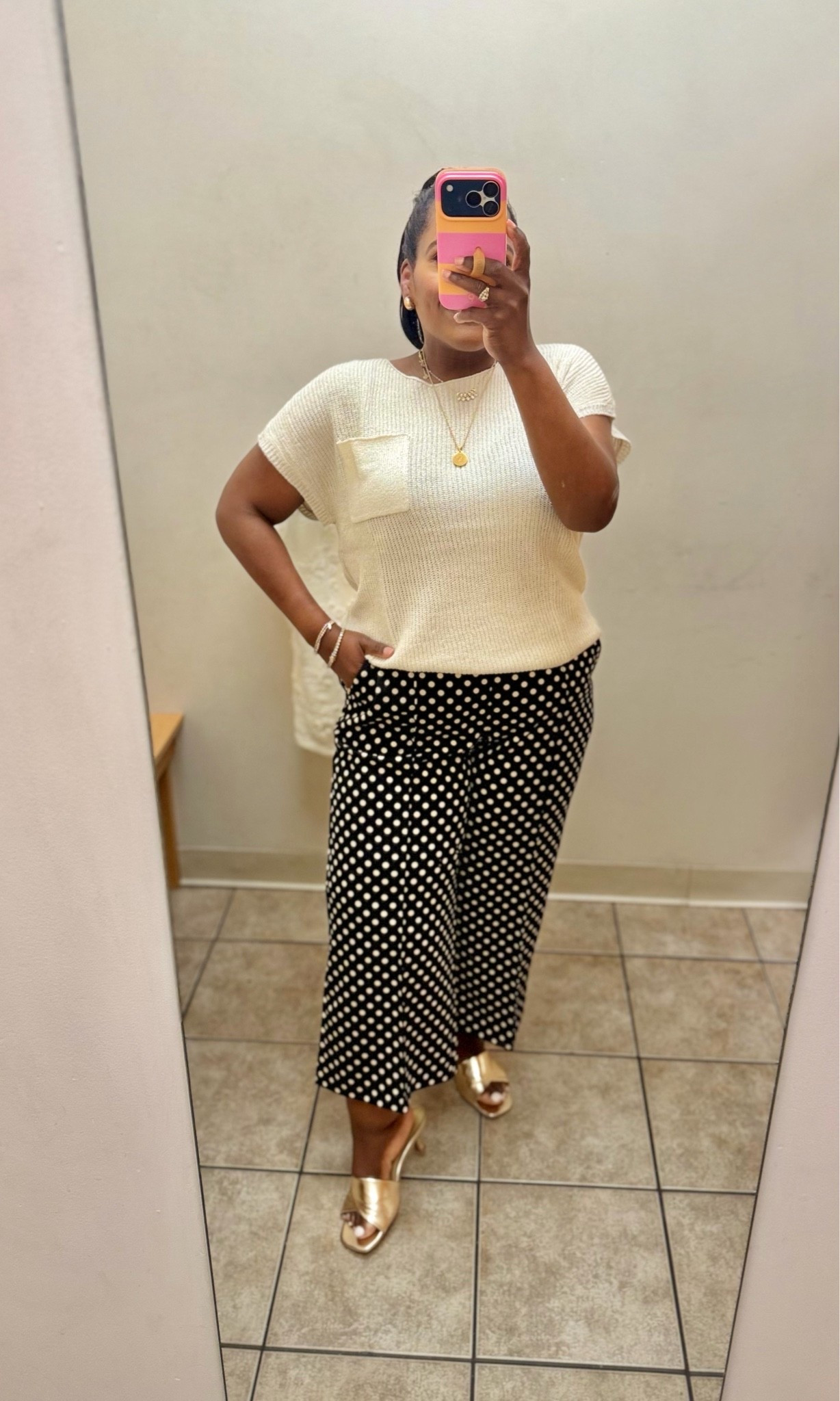 Definitely came home with this sweater but now I’m regretting not taking the polka dot pants too! All from Cato!! 😱

#LTKootd #LTKPetite #LTKMidsize