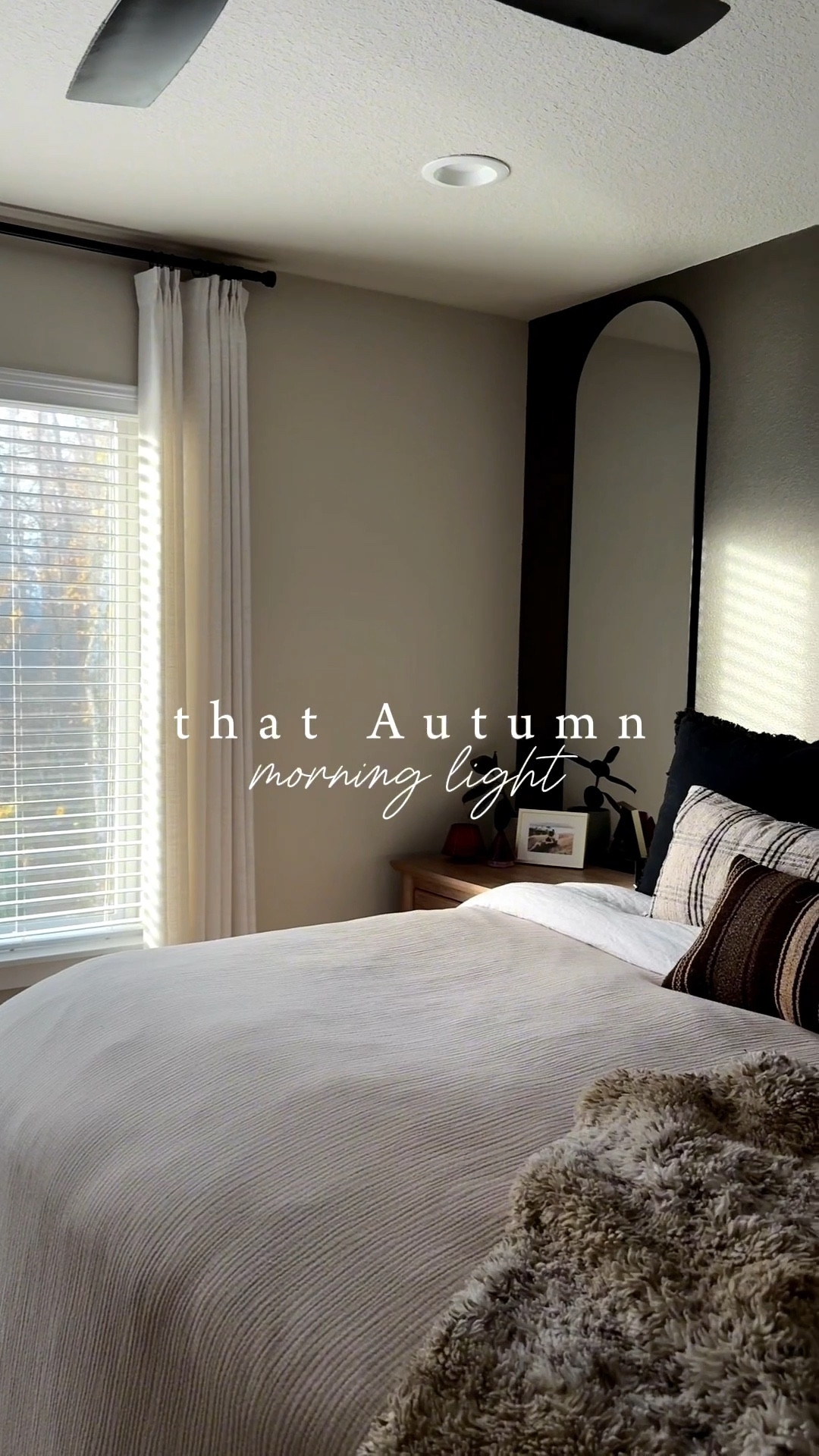 A bedroom moment ✨ Linen curtains. Bedding. Tall mirrors. Nightstands. Morning routine.

#LTKmorningroutine #LTKCyberWeek #LTKHome