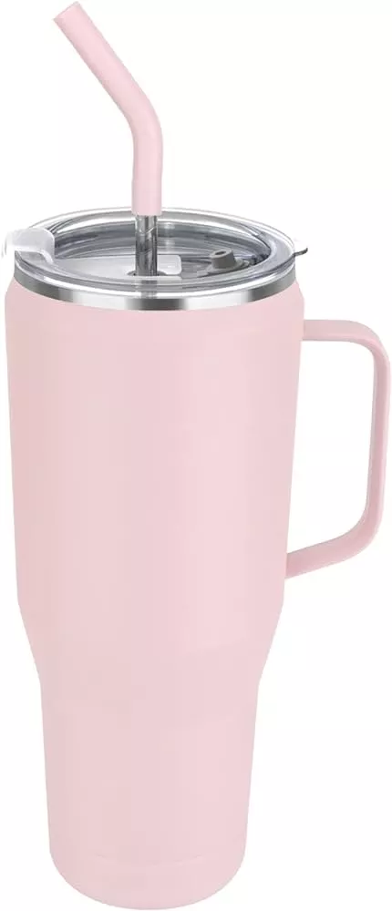 Reduce 40oz Cold1 Vacuum Insulated Stainless Steel Straw Tumbler Mug Sand :  Target