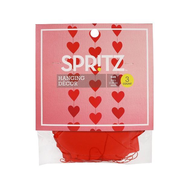 3ct Valentines Heart Hanging Décor - Spritz™ | Target