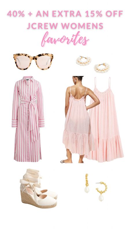 Code shopnow gets you 40% plus and extra 15% off these pink jcrew womens favorites! 

Summer dress
Summer outfit
Vacation outfit
Pink dress
Beach dress 

#LTKSaleAlert #LTKSeasonal #LTKFindsUnder100