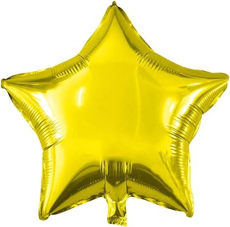 18" Star Balloons Foil Balloons Mylar Balloons Party Decorations Balloons, Gold, 10 Pieces | Amazon (US)