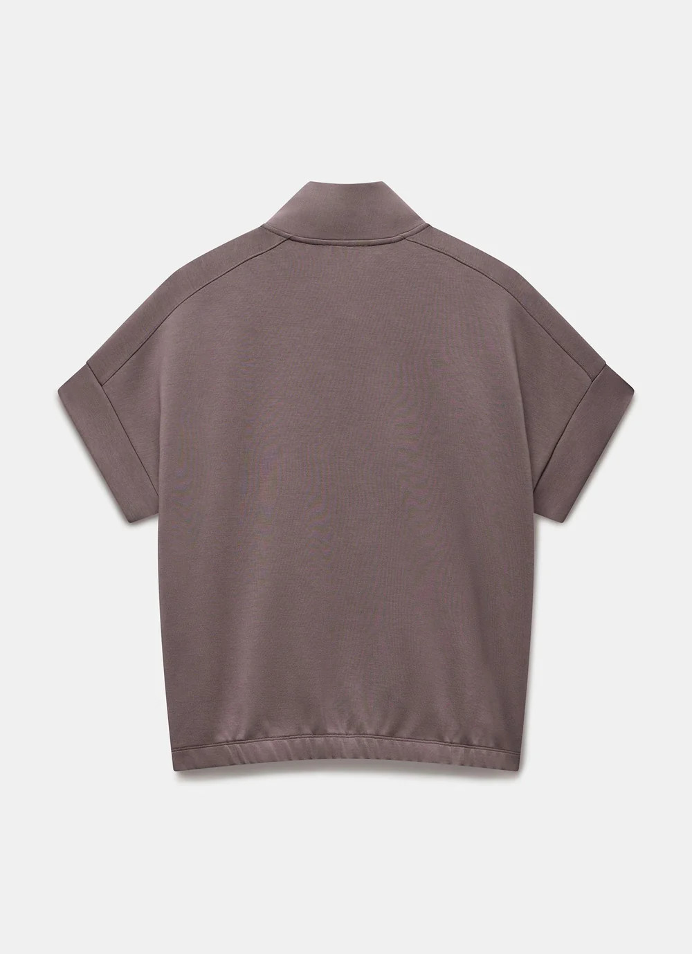 Brown Super Soft Short Sleeve Sweatshirt | Mint Velvet