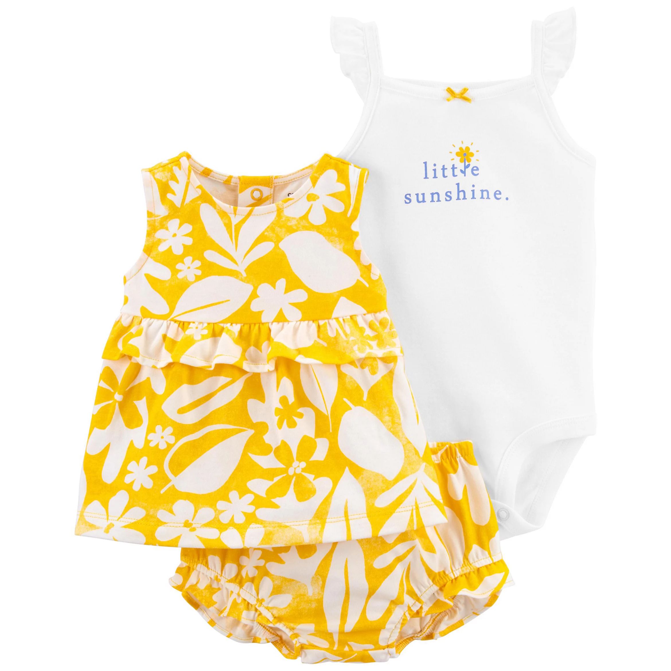 Baby Girl Carter's 3-Piece Little Sunshine Top, Bodysuit & Little Short Setby Carter's(37 reviews... | Kohl's