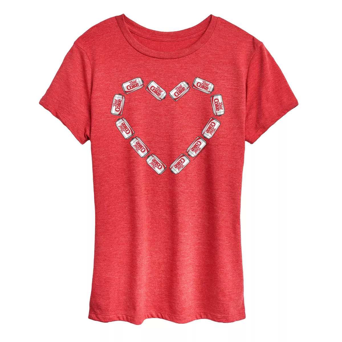 Women's - Diet Coke - Heart Cans Short Sleeve Graphic T-Shirt | Target