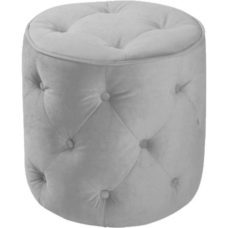 Urban Shop Grey Tufted Pouf, Gray | Walmart (US)