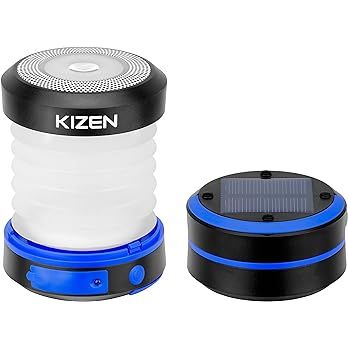 KIZEN Solar Camping Lantern - LED Lanterns for Power Outages, Camping Lights, Emergency Flashligh... | Amazon (US)