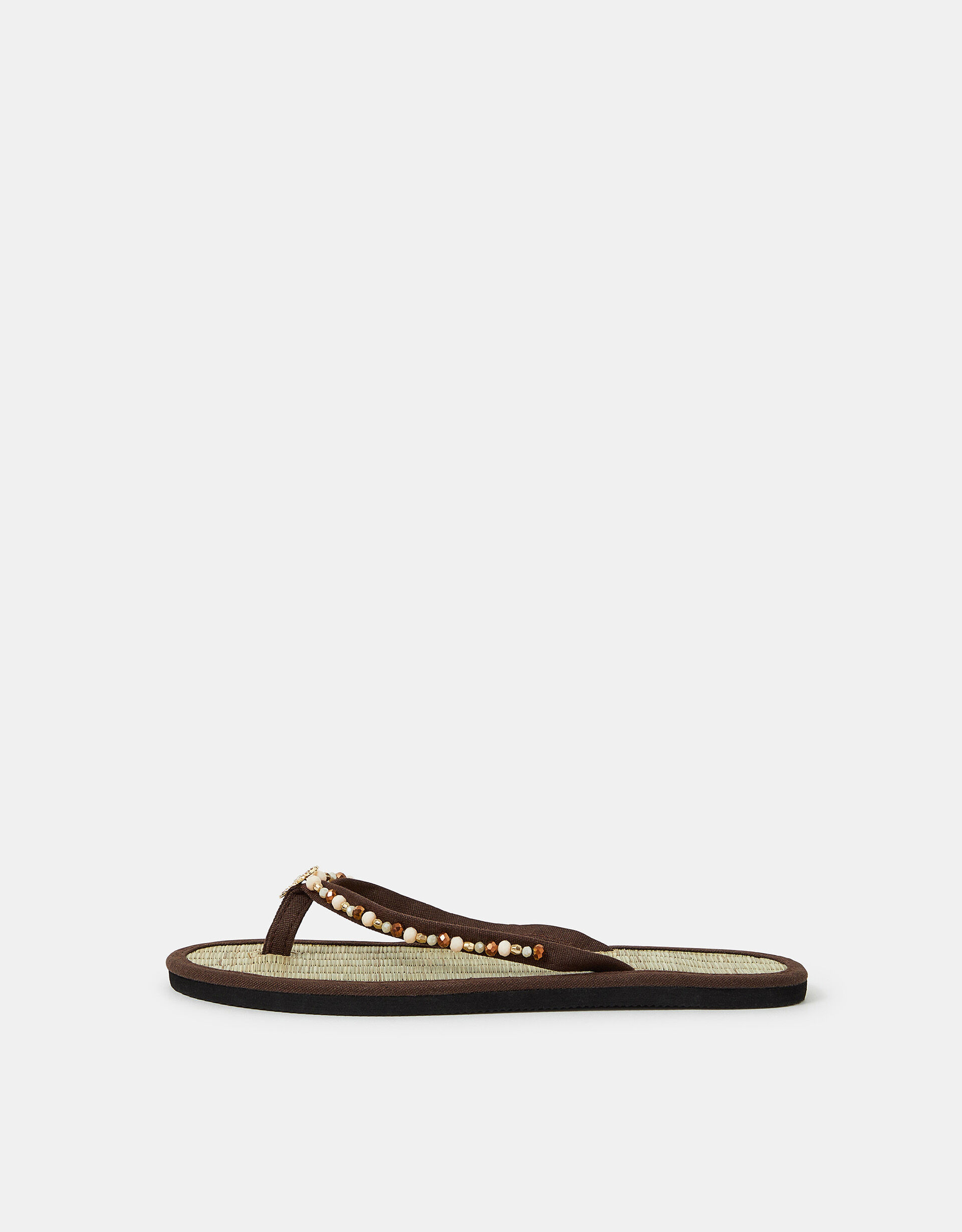 Sparkle Starfish Seagrass Flip Flops Brown | Accessorize (Global)