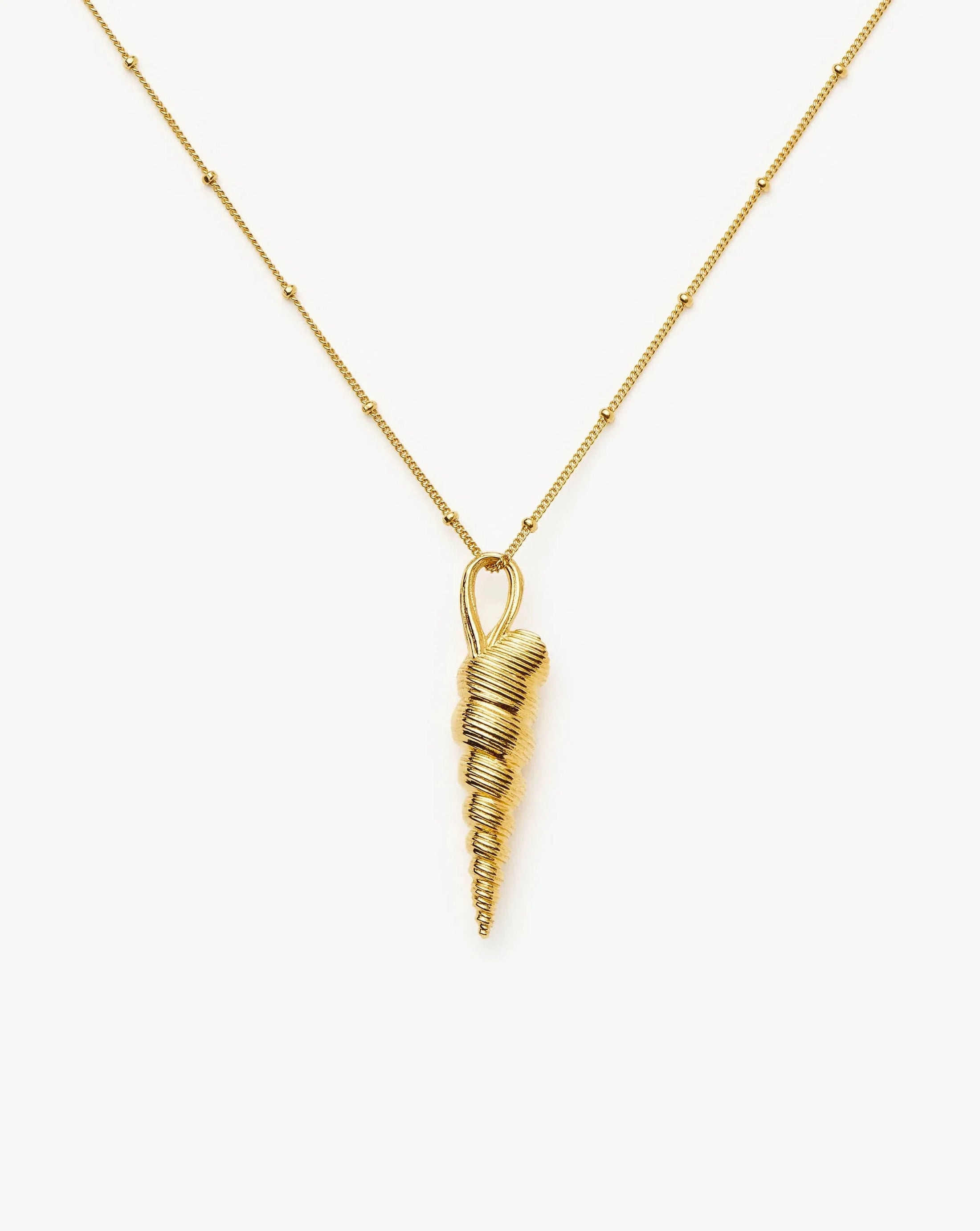 Shell Ridge Pendant Necklace | Missoma UK | Missoma UK