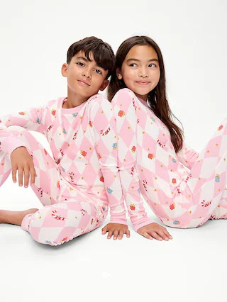 Gender-Neutral Snug-Fit Graphic Pajama Set for Kids | Old Navy (US)