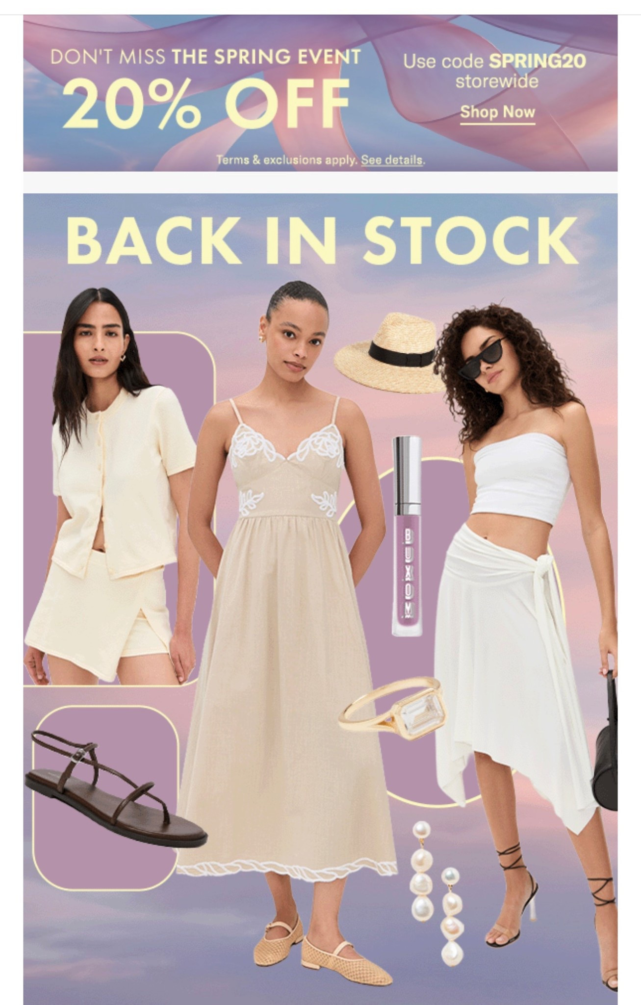 Shopbop is having 20% off sitewide! 

#LTKSaleAlert