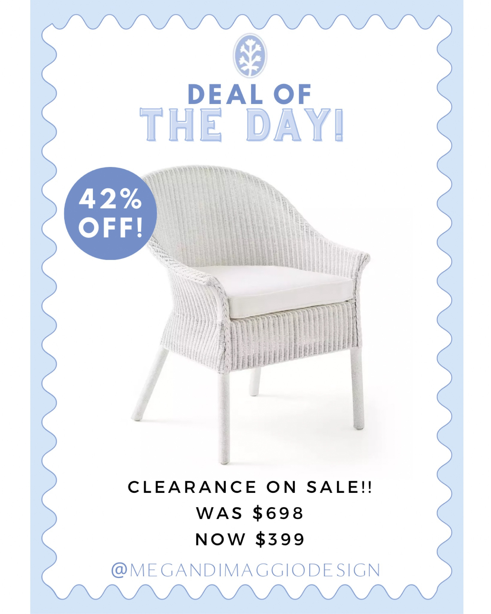 This white wicker chair is sooo pretty and not only on clearance but an additional 20% OFF!! Snag it for 42% OFF in cart! 😍🙌🏻

#LTKHome #LTKSaleAlert