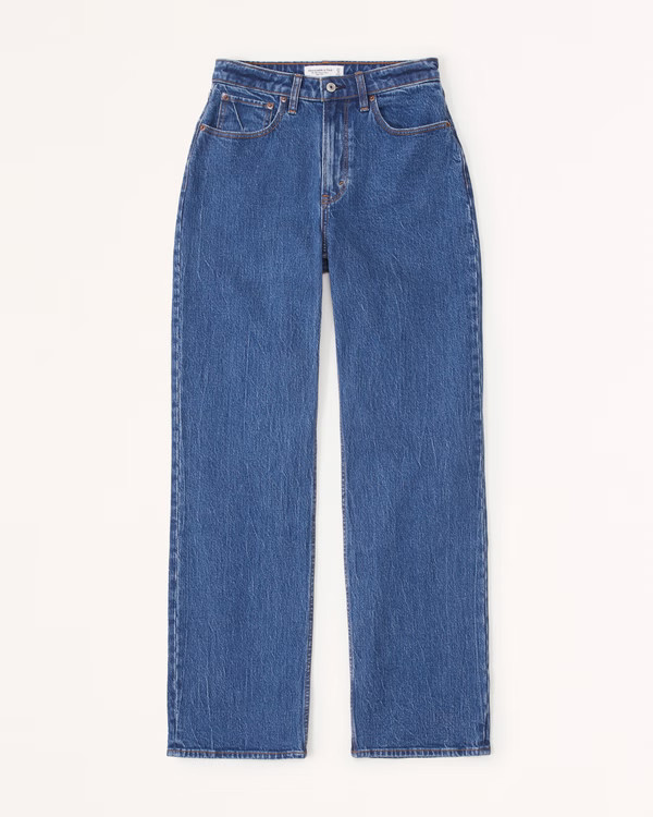 Curve Love Vegan Leather 90s Relaxed Pant | Abercrombie & Fitch (US)