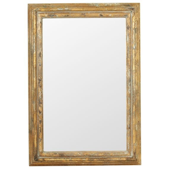 Chrysta Mirror - Distressed Gold | OKA Direct (UK)