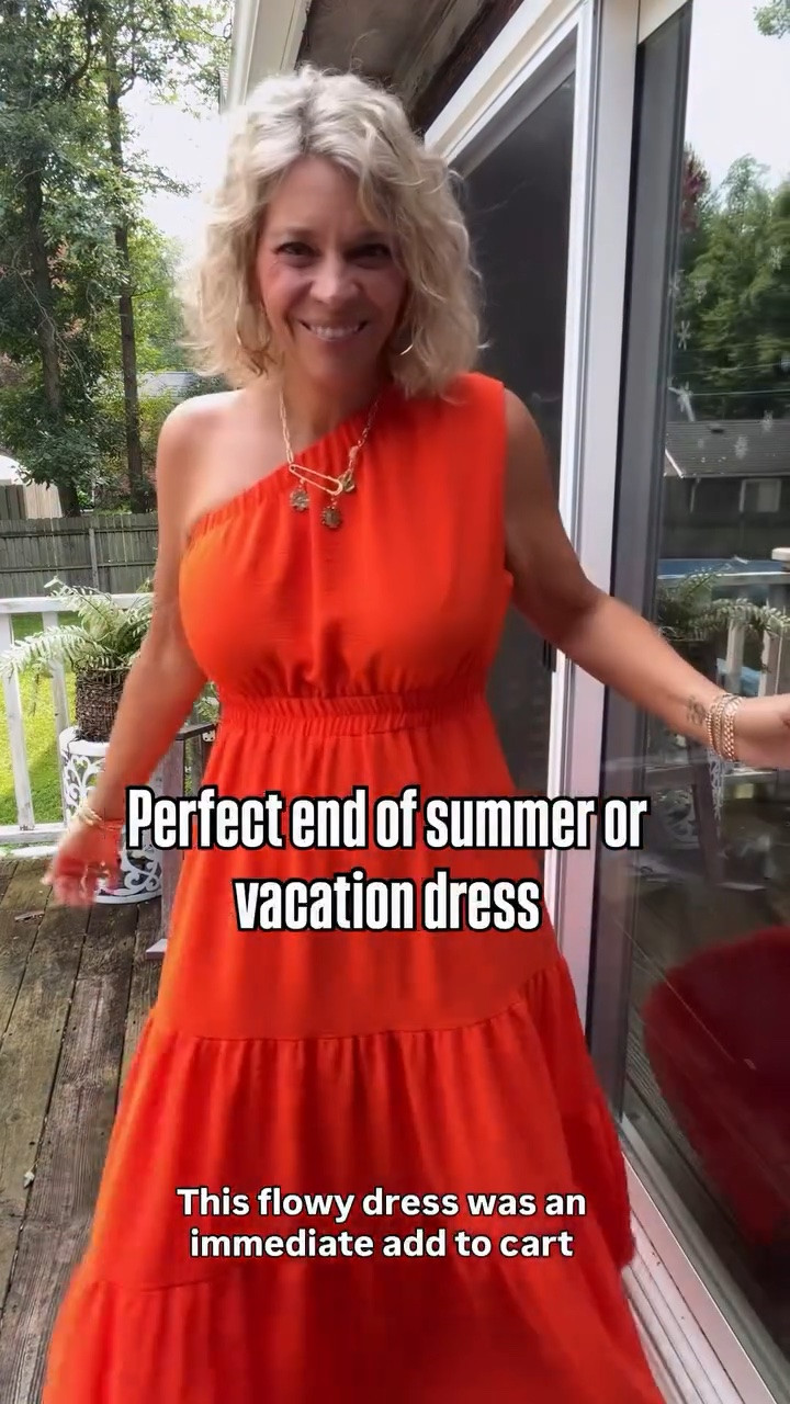 Absolutely love this one shoulder maxi dress 👗 Perfect option for a vacation and end of summer! I’m wearing the size medium and I’m 162lbs, 5’7”, 38c bust.

#LTKSeasonal #LTKOver40 #LTKMidsize