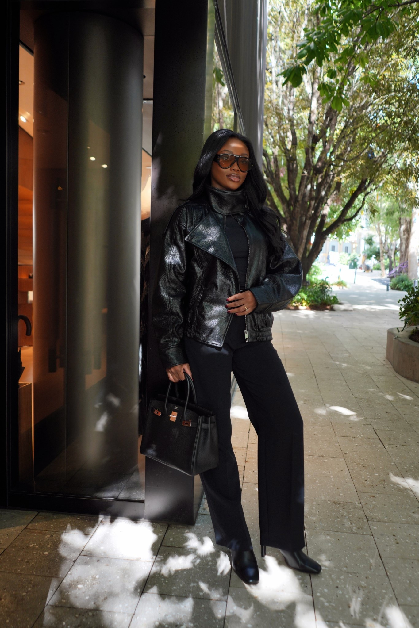 Leather jacket season 🖤

#LTKootd #LTKHoliday #LTKFindsUnder100