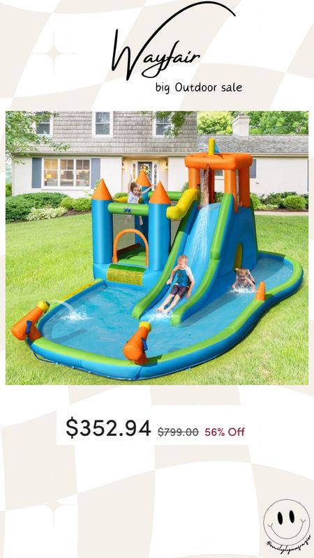 Outdoor activities for the kiddos are on big sale at Wayfair right now! Check out this cool blow up bounce house 😄

#LTKsalealert #LTKhome #LTKSeasonal