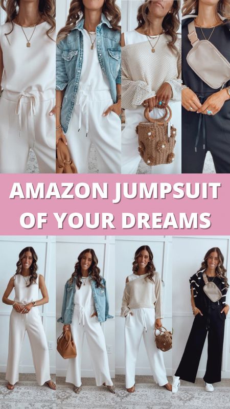 ✨This jumpsuit is seriously the softest material. I can’t believe it’s Amazon! Dress up or down. 

✨Comes in tons of colors! Fits true to size. I’m wearing a small. 


#LTKsalealert #LTKstyletip #LTKfindsunder50